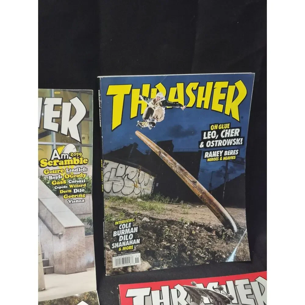 Thrasher Skateboarding Magazine Lot 7 2020 Vintage Magazines.. Skateboard